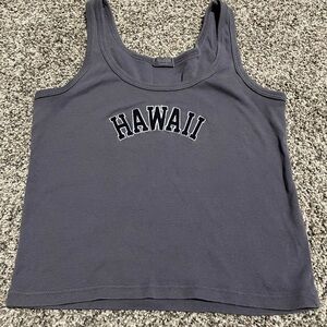 Hawaii Graphic Women's Tank Top - Gray